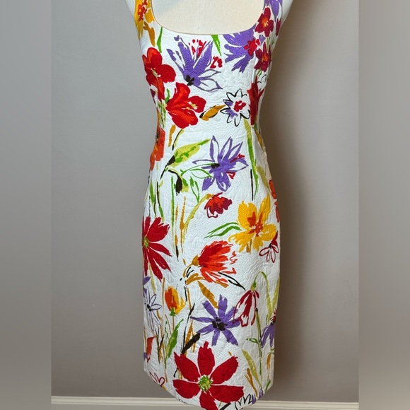 Dolce & Gabbana Floral Print Knee-Length Dress Size 4/6 - Picture 8 of 11